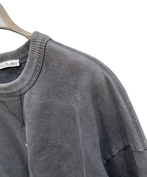 Acne studios（アクネ ストゥディオス）ACNE STUDIOS (アクネ ストゥディオス) コットンロゴスウェット ブラック サイズ:Lの古着・服飾アイテム
