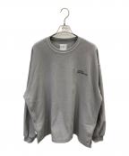 Stripes For Creativeストライプ フォー クリエイティブ）の古着「ロゴ刺繍フリーススウェット」｜ライトグレー