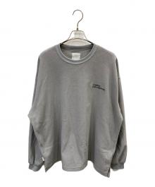 Stripes For Creative（ストライプ フォー クリエイティブ）の古着「ロゴ刺繍フリーススウェット」｜ライトグレー