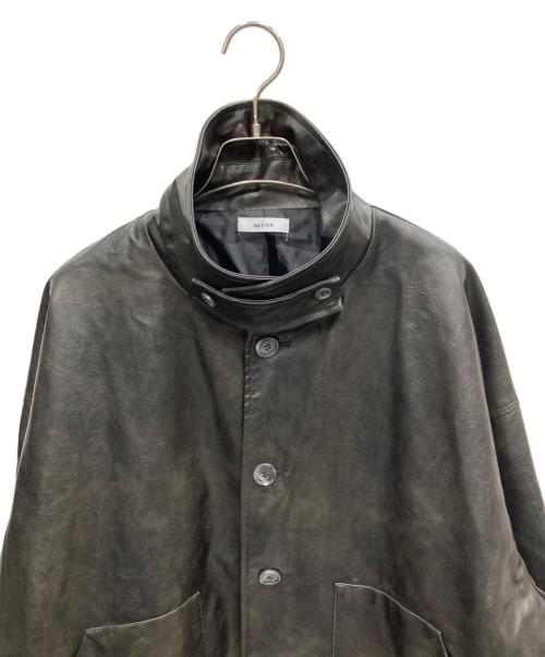 epnok（エプノック）epnok (エプノック) フェイクレザージャケット ブラウン サイズ:Lの古着・服飾アイテム