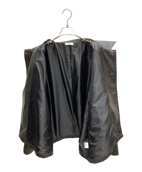 epnok（エプノック）epnok (エプノック) フェイクレザージャケット ブラウン サイズ:Lの古着・服飾アイテム