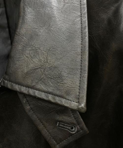 epnok（エプノック）epnok (エプノック) フェイクレザージャケット ブラウン サイズ:Lの古着・服飾アイテム