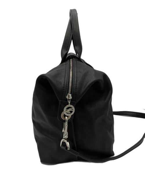 LONGCHAMP（ロンシャン）LONGCHAMP (ロンシャン) ル・プリアージュ キュイール 2wayレザーショルダーバッグ ブラックの古着・服飾アイテム