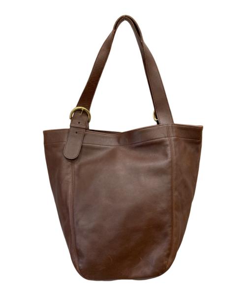 COACH（コーチ）COACH (コーチ) レザートートバッグ ブラウンの古着・服飾アイテム