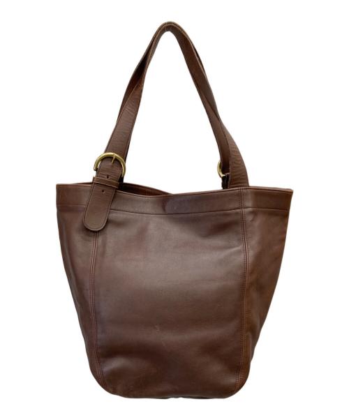 COACH（コーチ）COACH (コーチ) レザートートバッグ ブラウンの古着・服飾アイテム