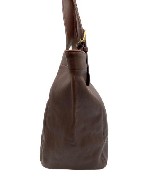 COACH（コーチ）COACH (コーチ) レザートートバッグ ブラウンの古着・服飾アイテム