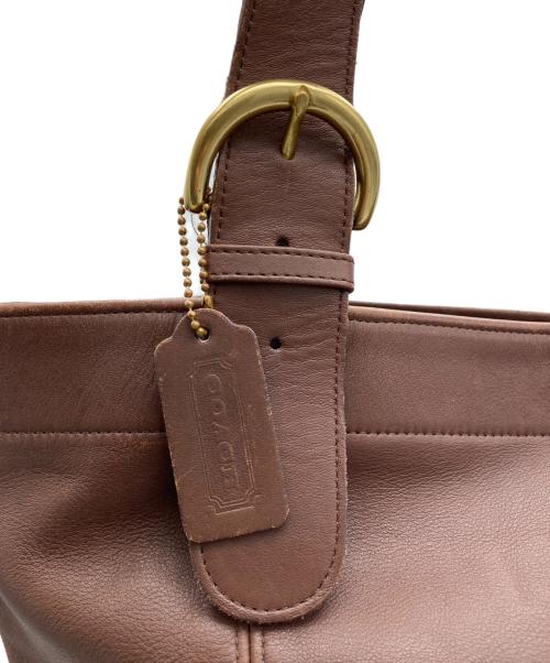 COACH（コーチ）COACH (コーチ) レザートートバッグ ブラウンの古着・服飾アイテム