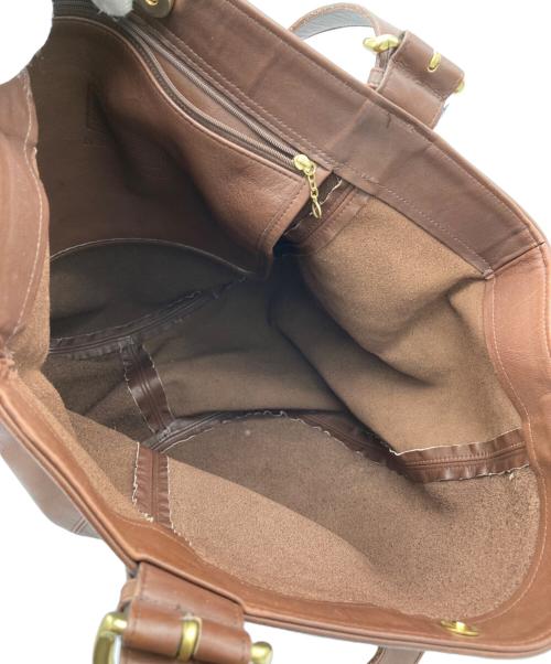 COACH（コーチ）COACH (コーチ) レザートートバッグ ブラウンの古着・服飾アイテム