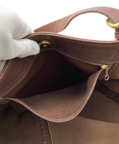 COACH（コーチ）COACH (コーチ) レザートートバッグ ブラウンの古着・服飾アイテム