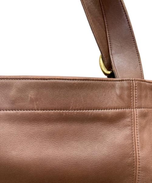 COACH（コーチ）COACH (コーチ) レザートートバッグ ブラウンの古着・服飾アイテム