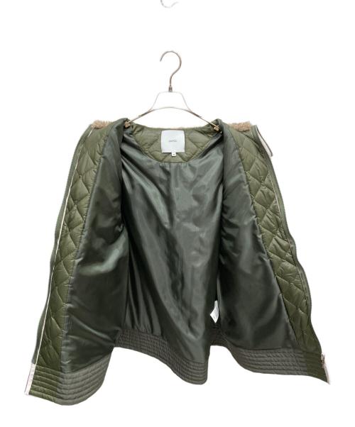 UN3D.（アンスリード）UN3D. (アンスリード) ファブリックミックスミドルコート カーキ サイズ:Ｍの古着・服飾アイテム