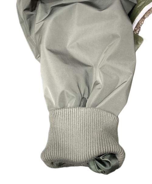 UN3D.（アンスリード）UN3D. (アンスリード) ファブリックミックスミドルコート カーキ サイズ:Ｍの古着・服飾アイテム