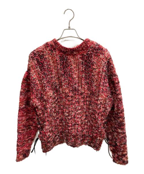MAISON SPECIAL（メゾンスペシャル）MAISON SPECIAL (メゾンスペシャル) 2way Neck Melange Knit Pullover レッド サイズ:FREEの古着・服飾アイテム