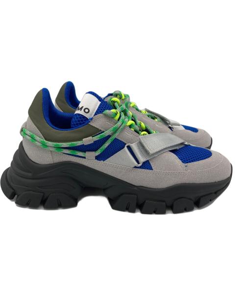 OMMO（オーエムエムオー）OMMO (オーエムエムオー) TWIST LACE BELTED SNEAKERS グレー サイズ:表示なしの古着・服飾アイテム