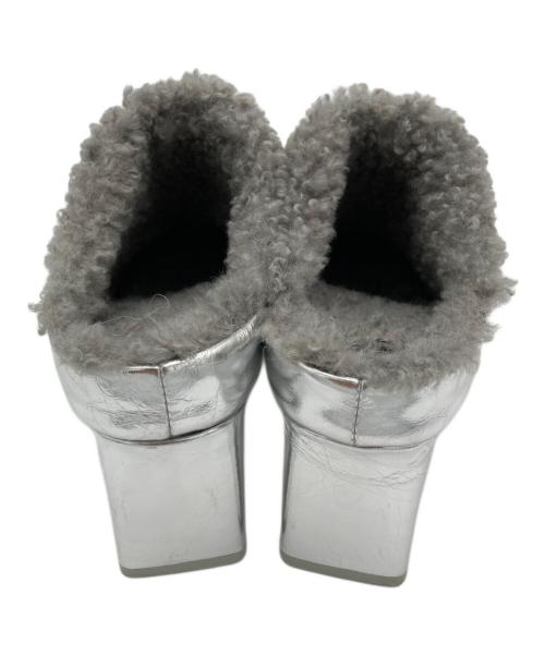 OMMO（オーエムエムオー）OMMO (オーエムエムオー) SQUARE TOE BOA MULE シルバー サイズ:表記なしの古着・服飾アイテム