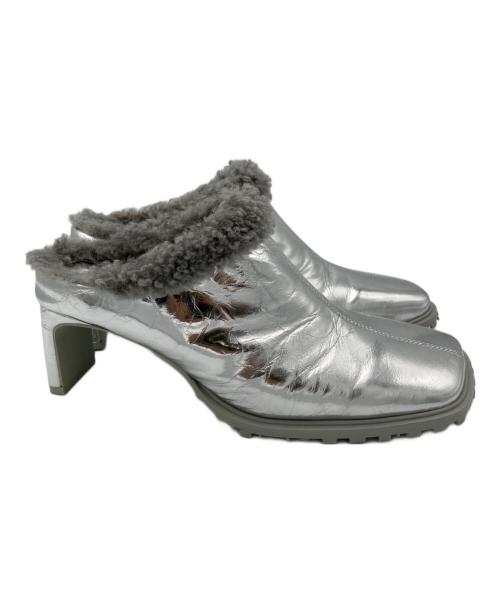 OMMO（オーエムエムオー）OMMO (オーエムエムオー) SQUARE TOE BOA MULE シルバー サイズ:表記なしの古着・服飾アイテム