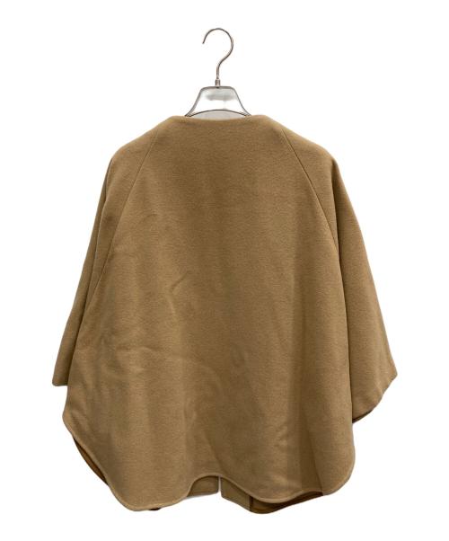 BEARDSLEY（ビアズリー）BEARDSLEY (ビアズリー) ウールポンチョコート キャメル サイズ:FREEの古着・服飾アイテム