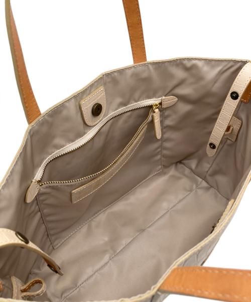 Felisi（フェリージ）Felisi (フェリージ) クロコ型押しトートバッグ アイボリーの古着・服飾アイテム