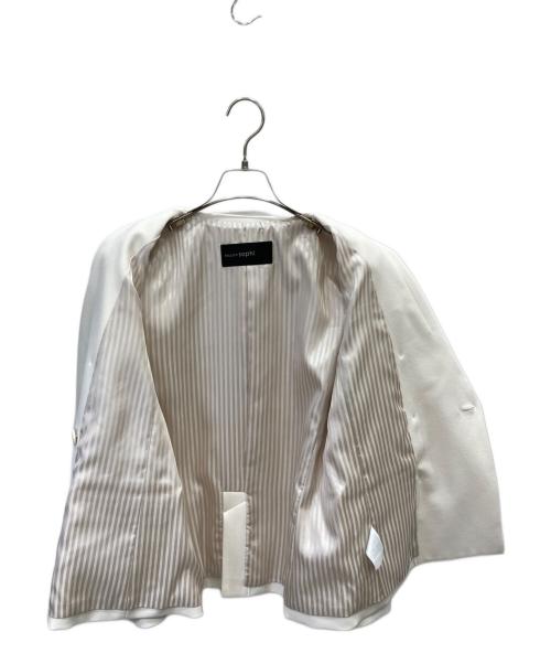 NOLLEY'S sophi（ノーリーズソフィー）NOLLEY'S sophi (ノーリーズソフィー) ウォッシャブルサージシャークダブルジャケット ホワイト サイズ:M 未使用品の古着・服飾アイテム