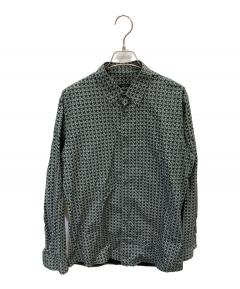 中古・古着通販】GUCCI (グッチ) バック刺繍チェックシャツ レッド