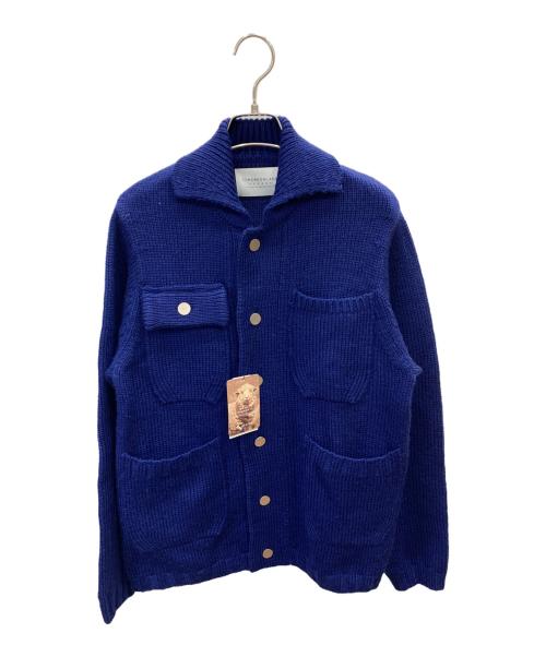 TOMORROW LAND tricot（トゥモローランド トリコ）TOMORROW LAND tricot (トゥモローランド トリコ) ハイランドウールニットブルゾン ブルー サイズ:S 未使用品の古着・服飾アイテム