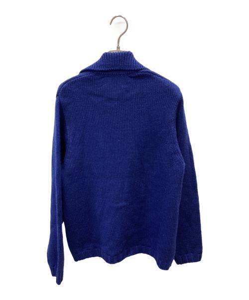 TOMORROW LAND tricot（トゥモローランド トリコ）TOMORROW LAND tricot (トゥモローランド トリコ) ハイランドウールニットブルゾン ブルー サイズ:S 未使用品の古着・服飾アイテム