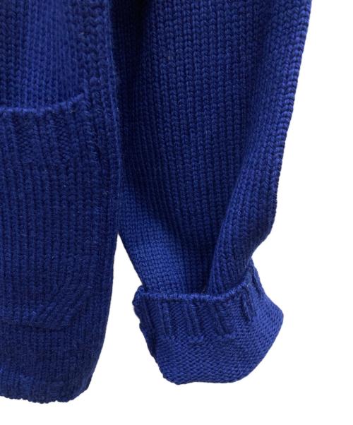 TOMORROW LAND tricot（トゥモローランド トリコ）TOMORROW LAND tricot (トゥモローランド トリコ) ハイランドウールニットブルゾン ブルー サイズ:S 未使用品の古着・服飾アイテム