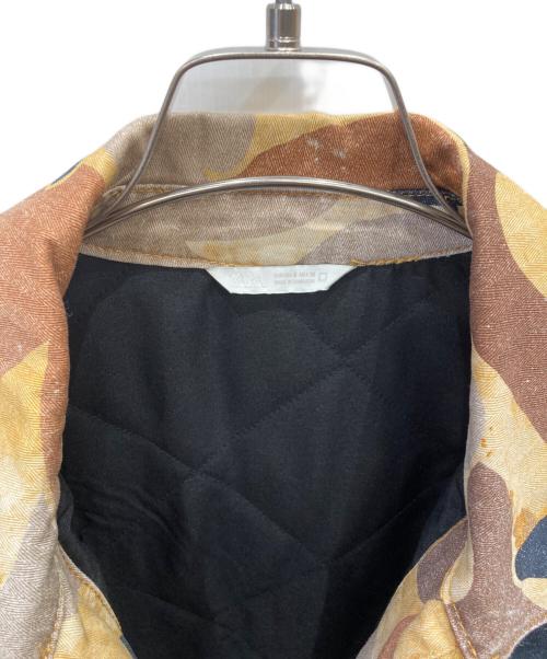 ZARA（ザラ）ZARA (ザラ) カモフラダックジャケット ブラウン サイズ:Sの古着・服飾アイテム