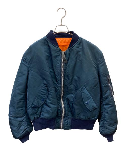 ALPHA（アルファ）ALPHA (アルファ) 90s MA-1ジャケット ネイビー サイズ:XLの古着・服飾アイテム