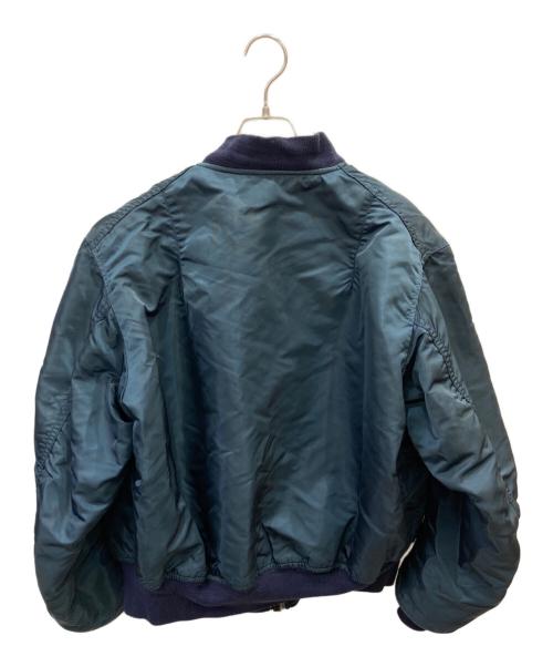 ALPHA（アルファ）ALPHA (アルファ) 90s MA-1ジャケット ネイビー サイズ:XLの古着・服飾アイテム
