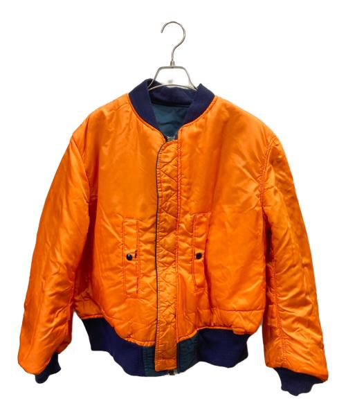 ALPHA（アルファ）ALPHA (アルファ) 90s MA-1ジャケット ネイビー サイズ:XLの古着・服飾アイテム