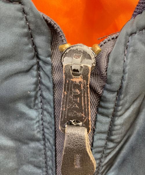 ALPHA（アルファ）ALPHA (アルファ) 90s MA-1ジャケット ネイビー サイズ:XLの古着・服飾アイテム