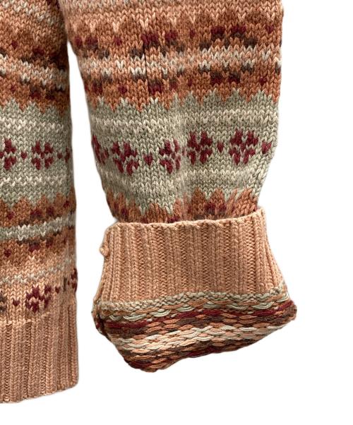 POLO RALPH LAUREN（ポロ・ラルフローレン）POLO RALPH LAUREN (ポロ・ラルフローレン) HAND KNIT コットンリネンニット ベージュ サイズ:XLの古着・服飾アイテム