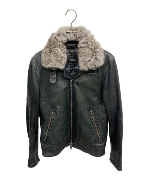 BURBERRY BLACK LABEL（バーバリーブラックレーベル）BURBERRY BLACK LABEL (バーバリーブラックレーベル) ライナー付シングルライダースジャケット ブラック サイズ:Mの古着・服飾アイテム
