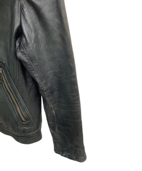 BURBERRY BLACK LABEL（バーバリーブラックレーベル）BURBERRY BLACK LABEL (バーバリーブラックレーベル) ライナー付シングルライダースジャケット ブラック サイズ:Mの古着・服飾アイテム