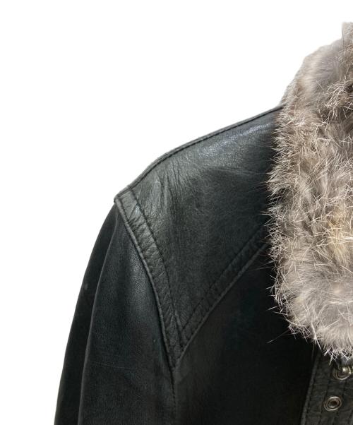 BURBERRY BLACK LABEL（バーバリーブラックレーベル）BURBERRY BLACK LABEL (バーバリーブラックレーベル) ライナー付シングルライダースジャケット ブラック サイズ:Mの古着・服飾アイテム