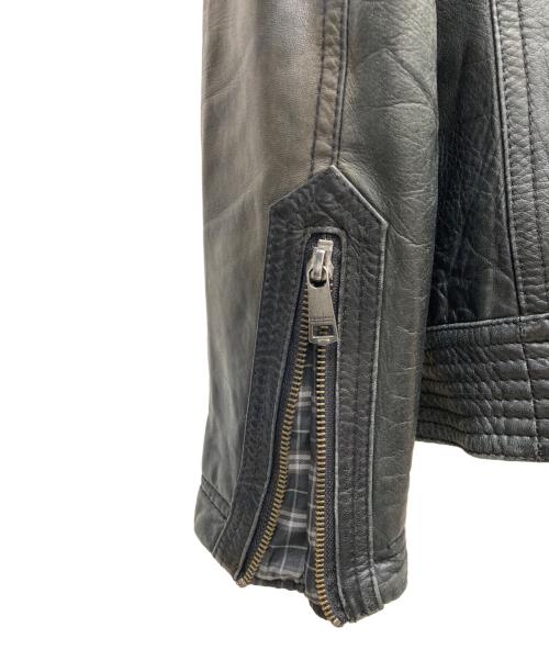 BURBERRY BLACK LABEL（バーバリーブラックレーベル）BURBERRY BLACK LABEL (バーバリーブラックレーベル) ライナー付シングルライダースジャケット ブラック サイズ:Mの古着・服飾アイテム