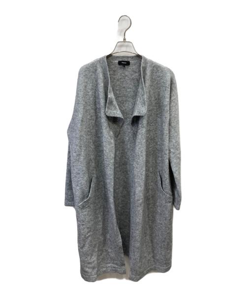 theory（セオリー）theory (セオリー) Fine Avalon 2 Jinsen S ニットコート グレー サイズ:Sの古着・服飾アイテム