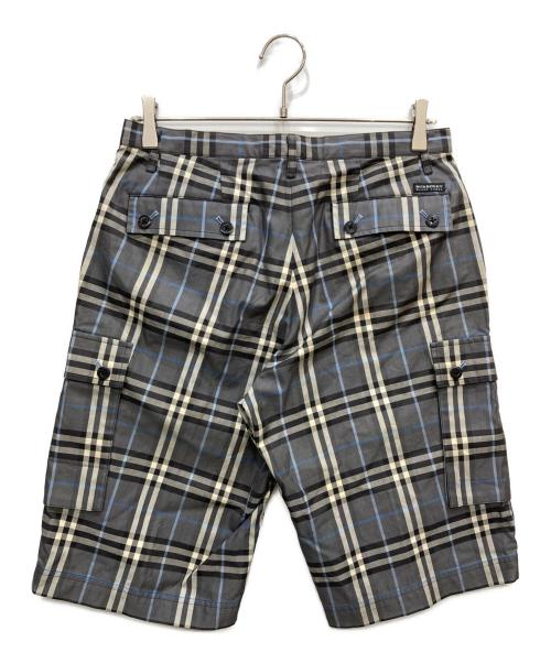 BURBERRY BLACK LABEL（バーバリーブラックレーベル）BURBERRY BLACK LABEL (バーバリーブラックレーベル) ノバチェックハーフパンツ グレー サイズ:79の古着・服飾アイテム