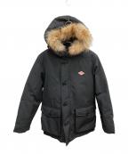 DANTONダントン）の古着「ファー付ダウンジャケット」｜ブラック