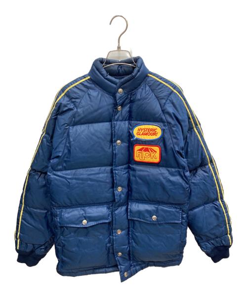 Hysteric Glamour（ヒステリックグラマー）Hysteric Glamour (ヒステリックグラマー) レーシングダウンジャケット ネイビー サイズ:FREEの古着・服飾アイテム