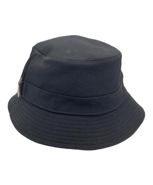 HERMES（エルメス）HERMES (エルメス) ジップポケットバケットハット ブラックの古着・服飾アイテム