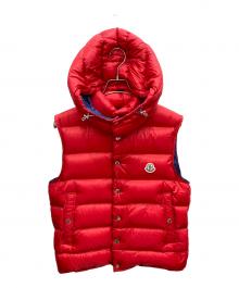 MONCLER（モンクレール）の古着「「BILLECART」ダウンベスト」｜レッド