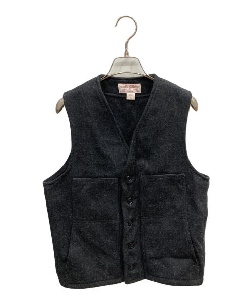 FILSON GARMENT（フィルソン ガーメント）FILSON GARMENT (フィルソン ガーメント) マッキーノベスト ブラック/グレー サイズ:Sの古着・服飾アイテム