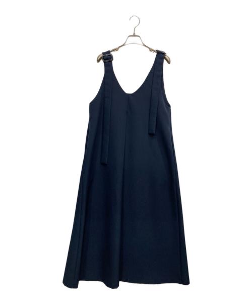 Ameri（アメリ）AMERI (アメリ) 2WAY BUTTON DRESS ネイビー サイズ:Sの古着・服飾アイテム