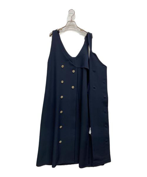 Ameri（アメリ）AMERI (アメリ) 2WAY BUTTON DRESS ネイビー サイズ:Sの古着・服飾アイテム