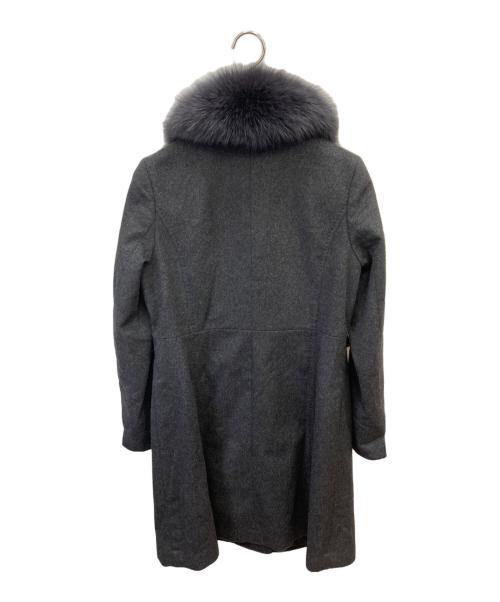 MOTOMACHI Zelal（モトマチゼラール）MOTOMACHI Zelal (モトマチゼラール) カシミヤコート ブラック サイズ:Ｍの古着・服飾アイテム