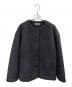BEAUTY&YOUTH（ビューティーアンドユース）の古着「ブークレーノーカラーブルゾン」｜チャコールグレー