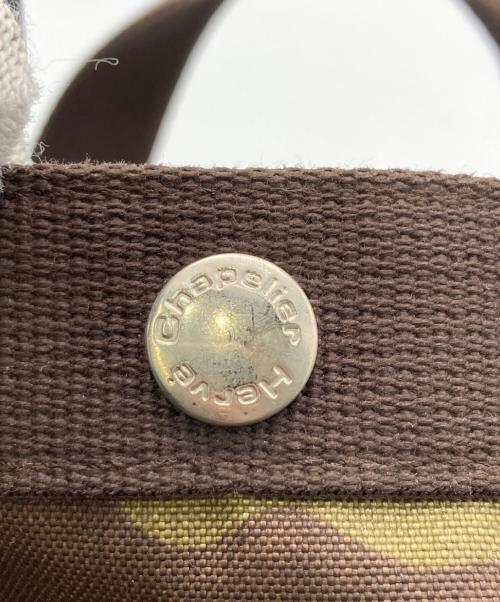 Herve Chapelier（エルベシャプリエ）Herve Chapelier (エルベシャプリエ) CORDURA S TOTE BAG/舟形トートバッグ オリーブの古着・服飾アイテム