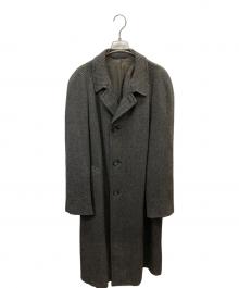 TIMELY CLOTHES（タイムリークローシーズ）の古着「ステンカラーツイードコート」｜ブラウン